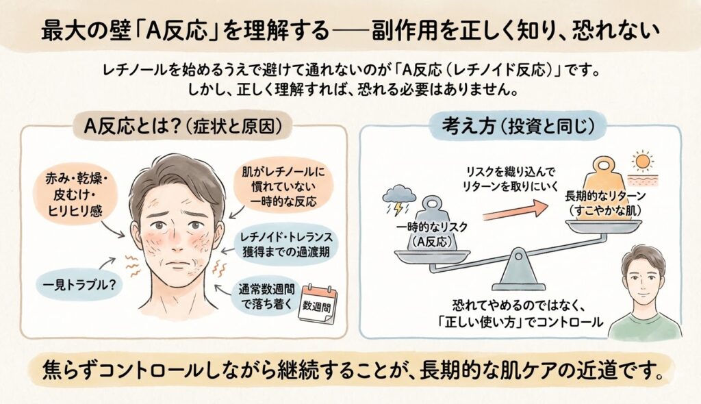 レチノールのA反応の解説