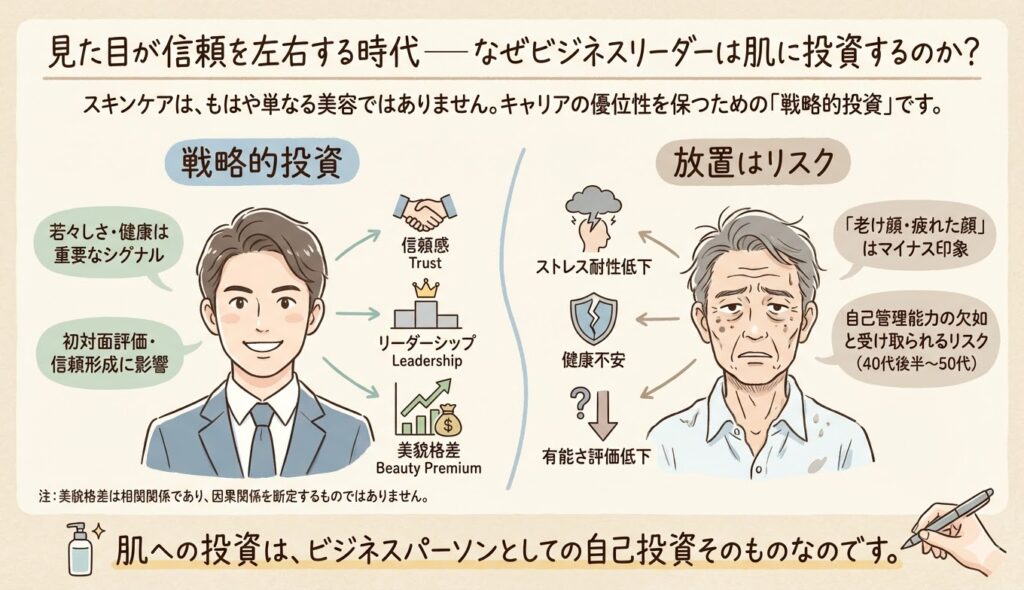 なぜビジネスリーダーは肌に投資するのか