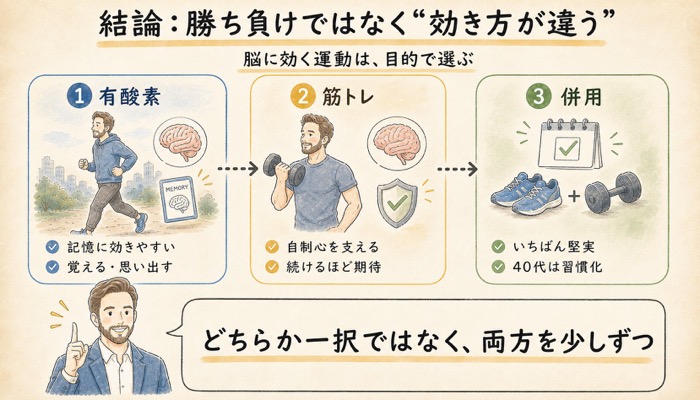 勝ち負けではなく「効き方が違う」