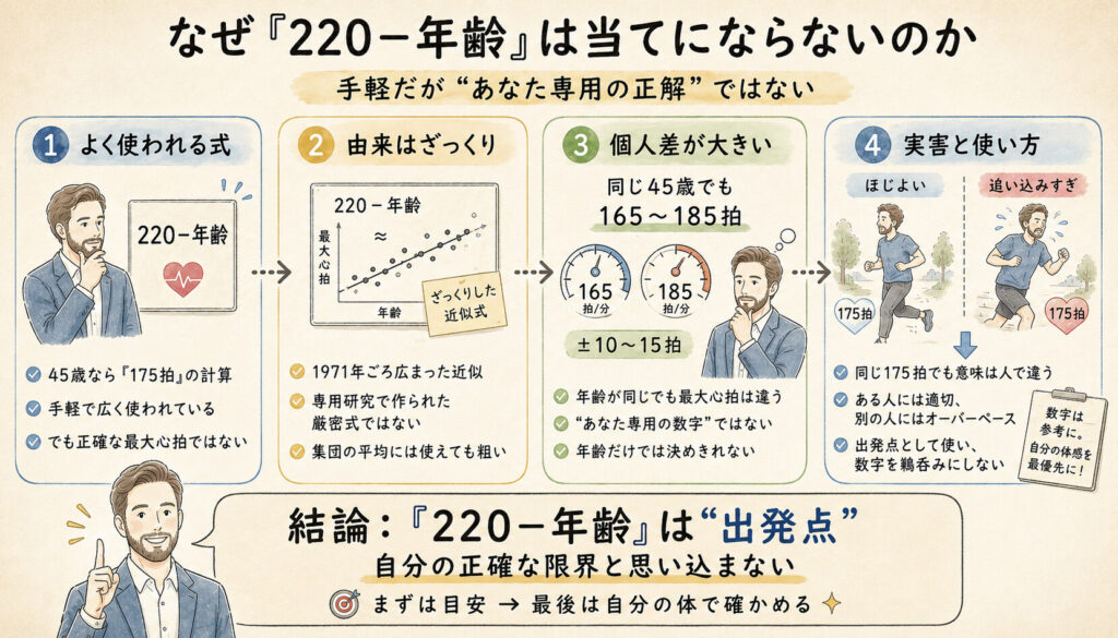 なぜ「220−年齢」は当てにならないのか