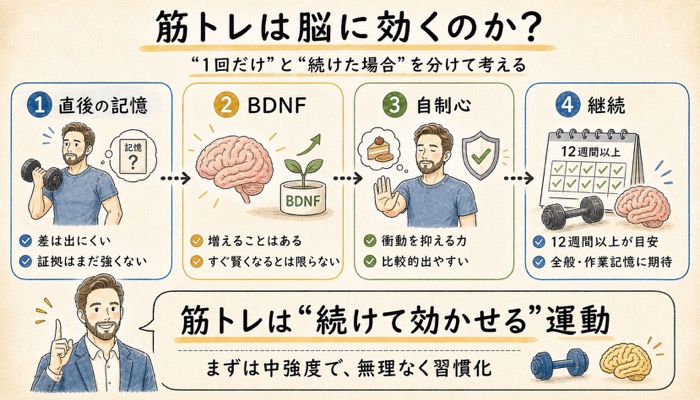 そもそも「筋トレは脳に効く」のか