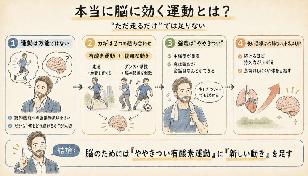 本当に脳に効く運動とは｜「ただ走るだけ」では足りない
