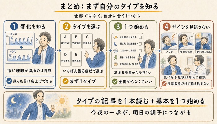 まとめ：まず「自分のタイプ」を知ることから